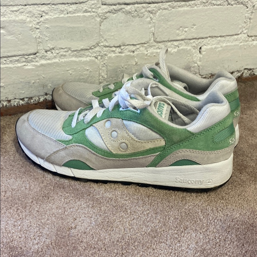 Saucony Green and White Sneakers